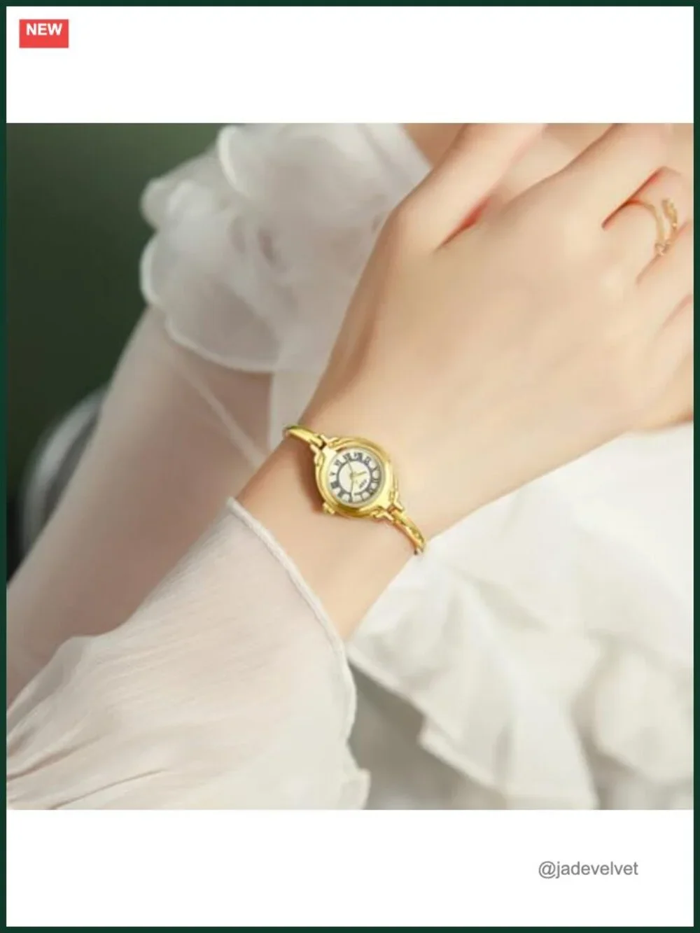 Elegant Small Dial Bangle Quartz Watch with Thin Strap - Women's Wrist Watch
